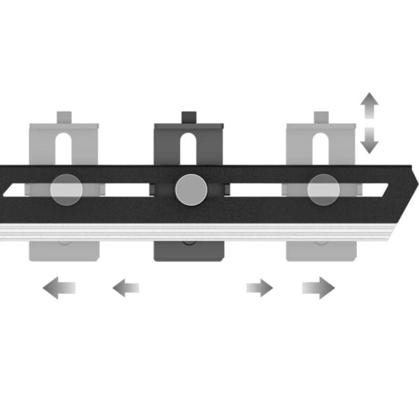 Suport Placa Video UpHere G276ARGB, Reglabil Bidirectional, 5V ARGB, Negru - imagine 3